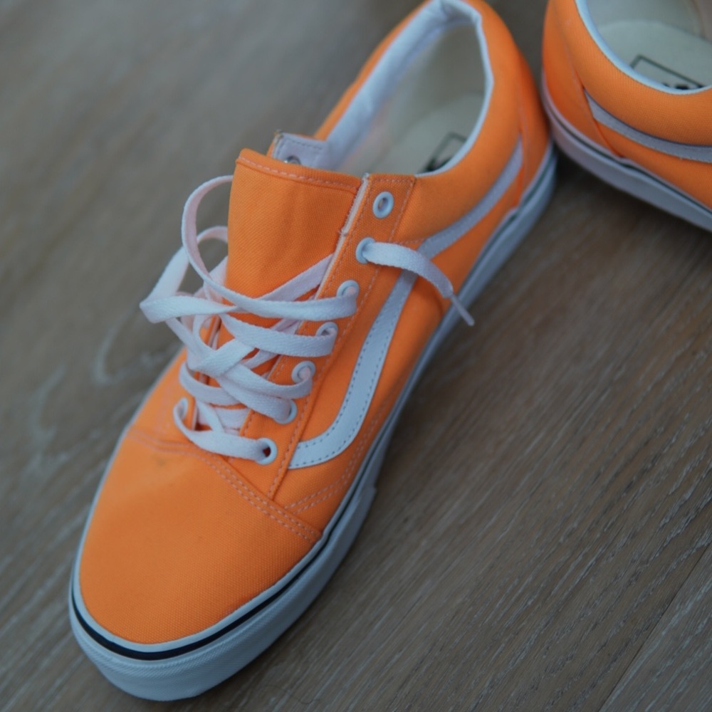 Old Skool Vans Neon Blazing Orange🧡